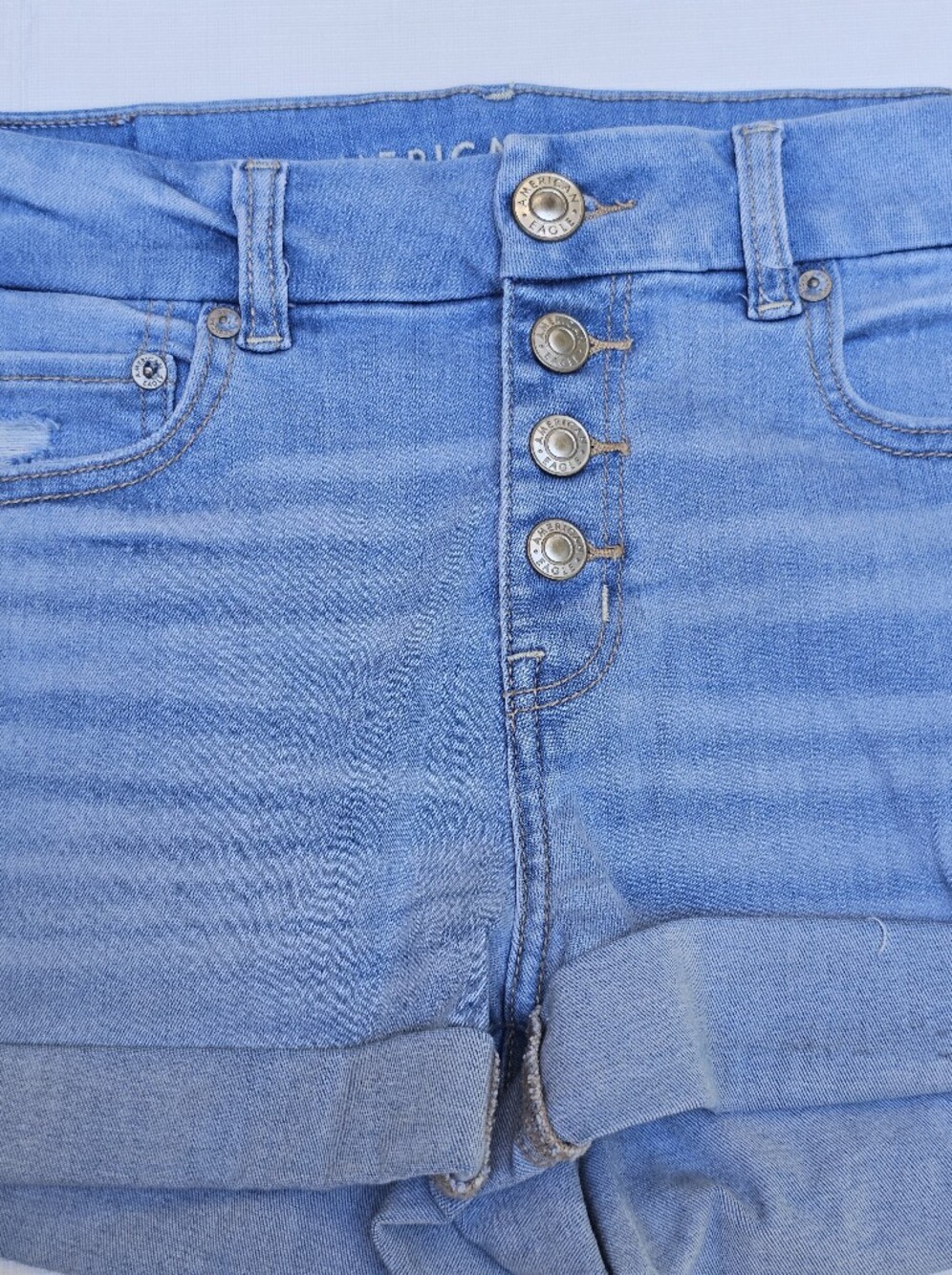 AEO Button Fly Denim Shorts 4